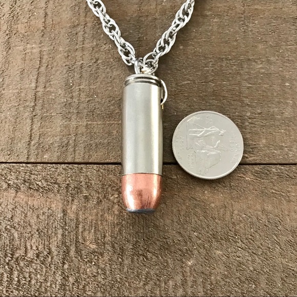 Hollow Point 50 Ae Bullet Pendant Necklace - Picture 2 of 6